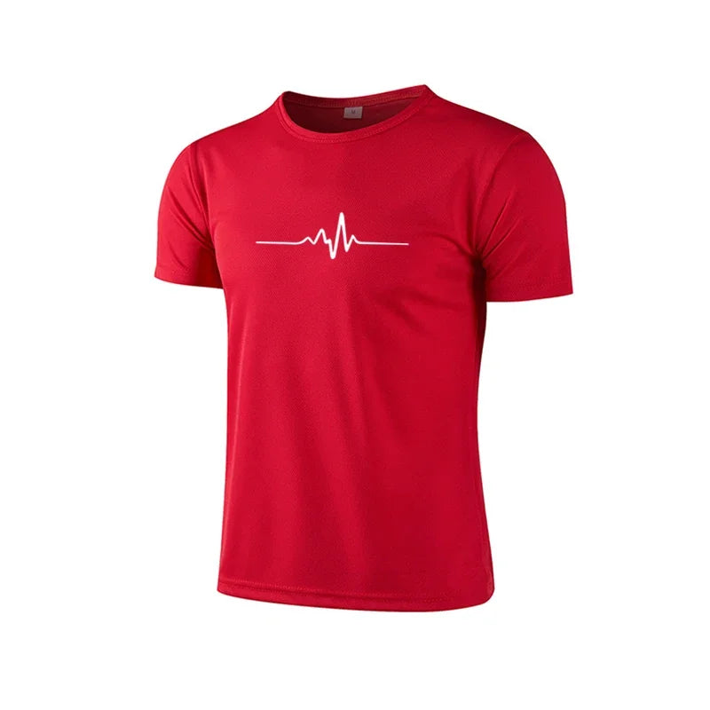 Summer Hot Sales Jogging Shorts Sleeve T-shirt Casual Sports Cool Daily Quick Drying Versatile Outdoors Men's Tops Tees Clothing