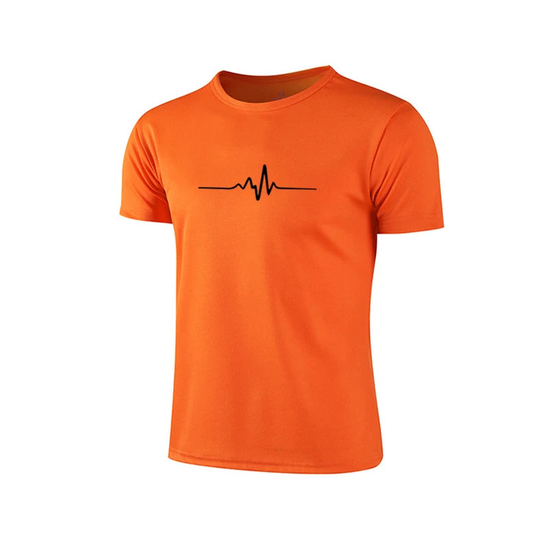 Summer Hot Sales Jogging Shorts Sleeve T-shirt Casual Sports Cool Daily Quick Drying Versatile Outdoors Men's Tops Tees Clothing
