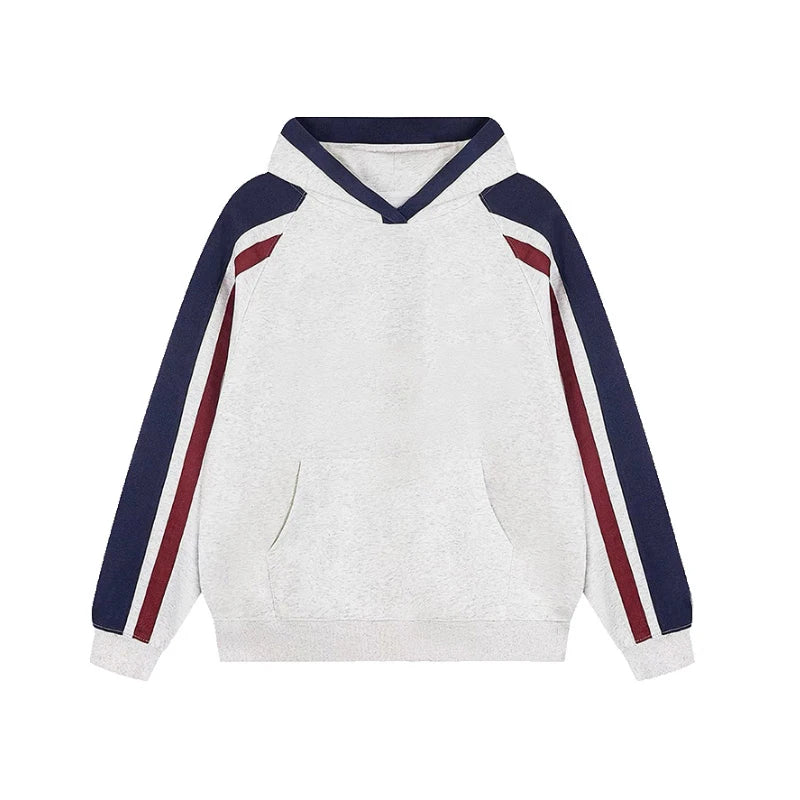 Striped Hoodie for Teenagers Comfortable for Spring Autumn Outdoor Multifunctional Breathable Fashionable Simple Natural T-shirt