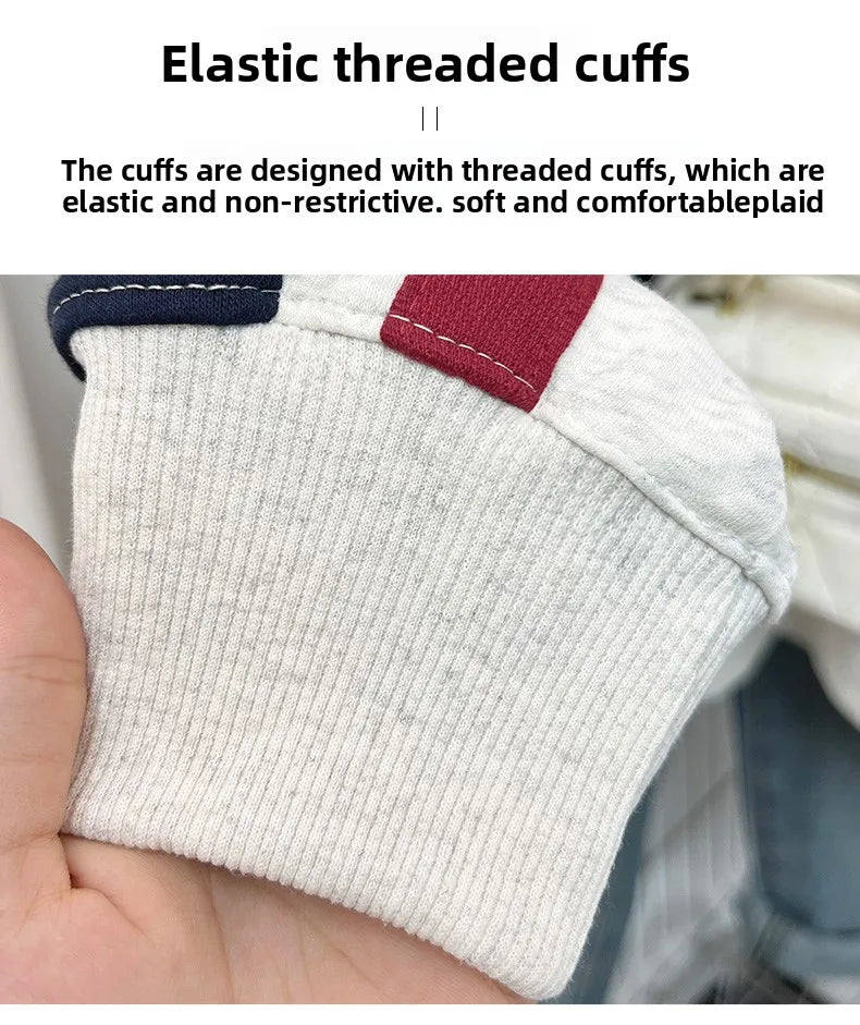 Striped Hoodie for Teenagers Comfortable for Spring Autumn Outdoor Multifunctional Breathable Fashionable Simple Natural T-shirt