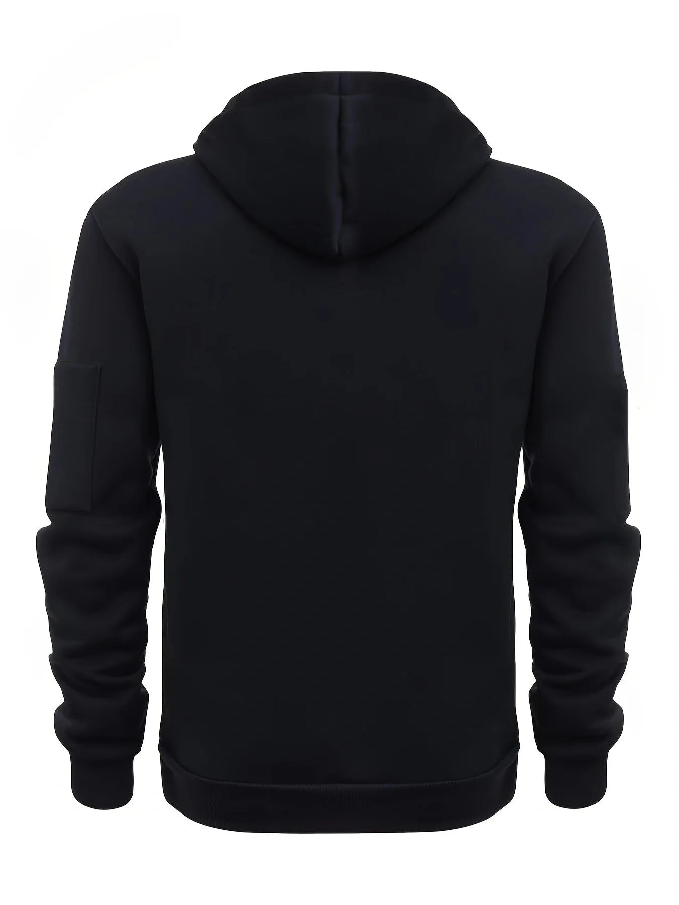 Fall/Winter style knitted hooded pullover, casual and comfortable loose-style multi-pocket zipper men's hoodie