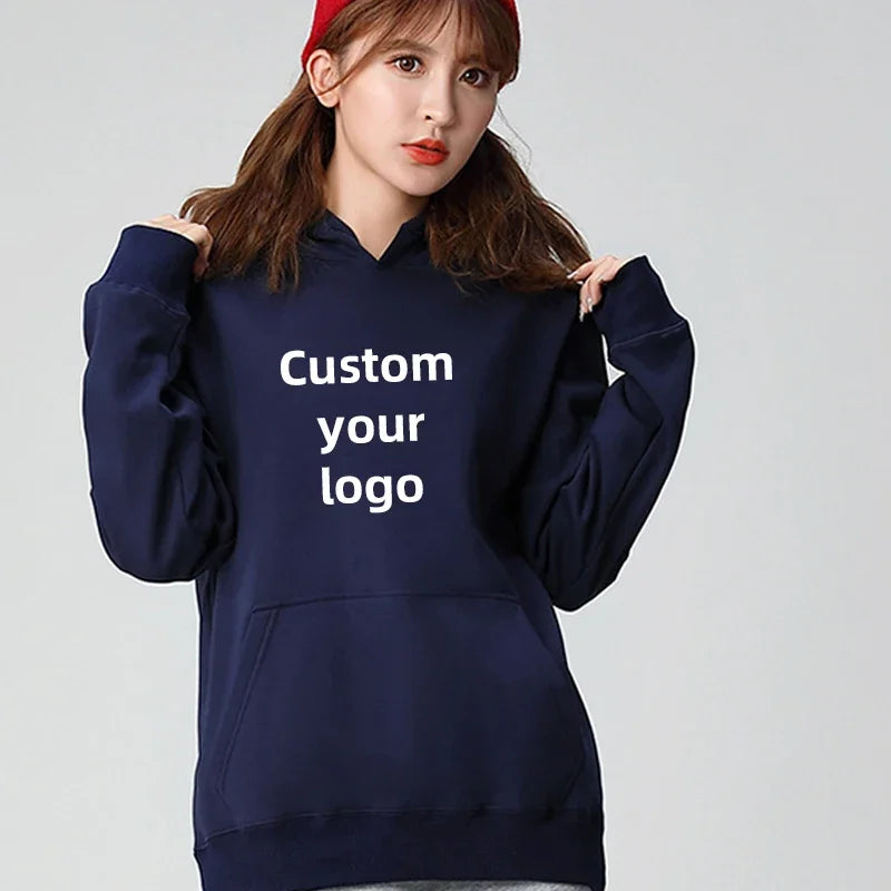 Customized hooded shirt for men and women, featuring photos and logos of your design. High end gifts in EU sizes