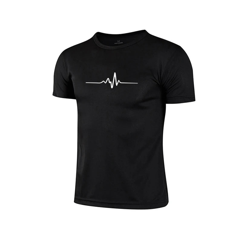 Summer Hot Sales Jogging Shorts Sleeve T-shirt Casual Sports Cool Daily Quick Drying Versatile Outdoors Men's Tops Tees Clothing