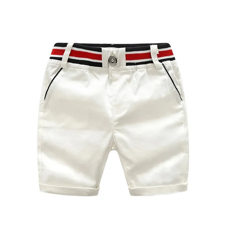 Summer Boys Clothing Sets Cotton Striped Short Sleeve Shirt Pants 2Pcs Suit For 2-6 Years Kids Casual Outfits Gentlemen Suit