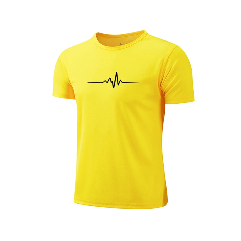 Summer Hot Sales Jogging Shorts Sleeve T-shirt Casual Sports Cool Daily Quick Drying Versatile Outdoors Men's Tops Tees Clothing
