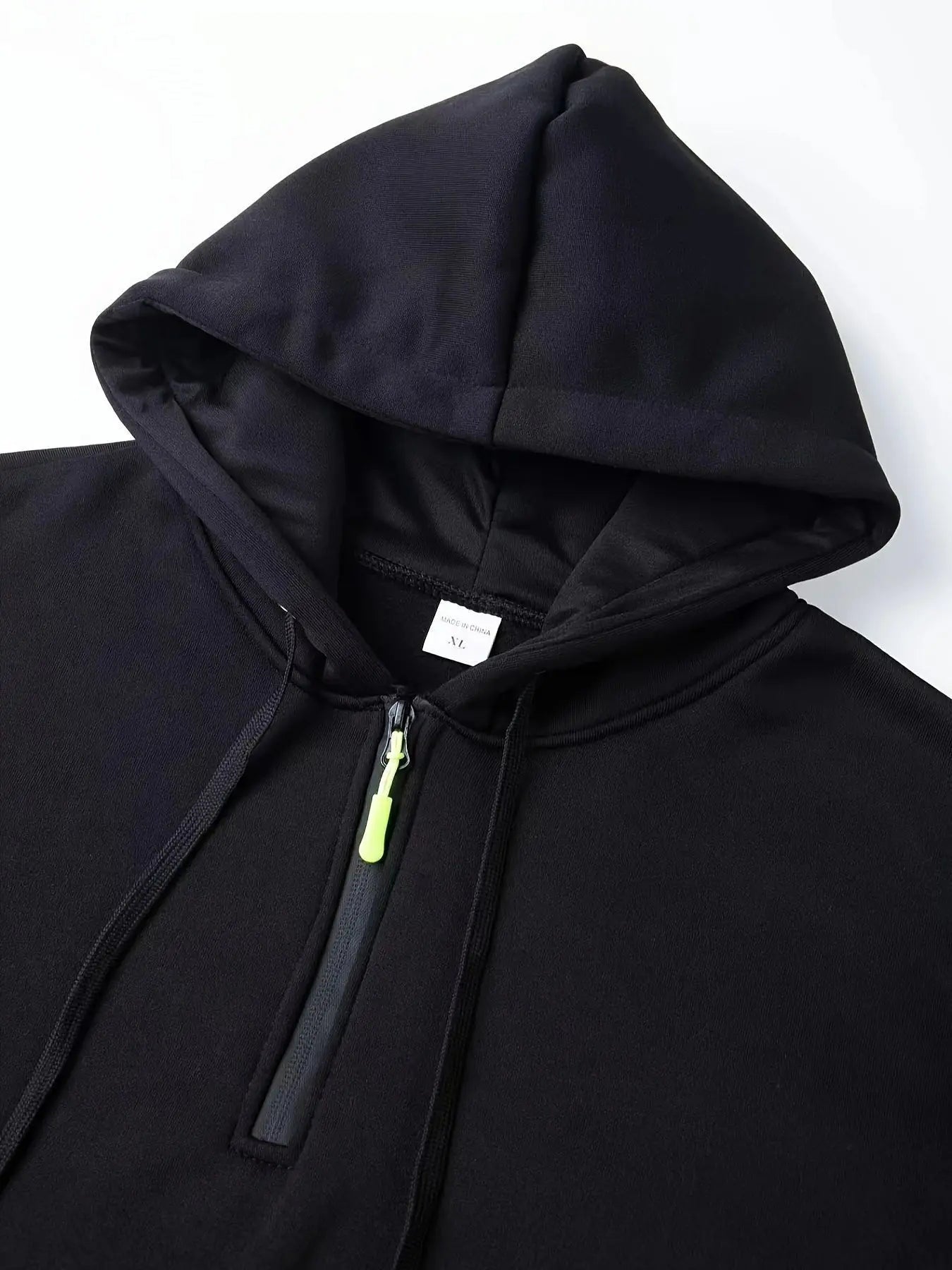 Fall/Winter style knitted hooded pullover, casual and comfortable loose-style multi-pocket zipper men's hoodie