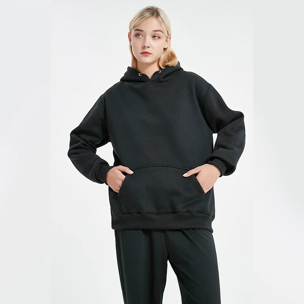 Men's Casual Hoodies Women's Fleece Warm Hoodies Spring Autumn Pullovers Fashion Black Multiple Colour Oversized Sweatshirts Top
