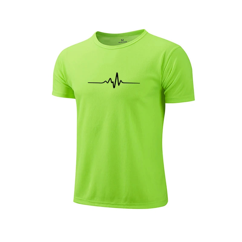 Summer Hot Sales Jogging Shorts Sleeve T-shirt Casual Sports Cool Daily Quick Drying Versatile Outdoors Men's Tops Tees Clothing